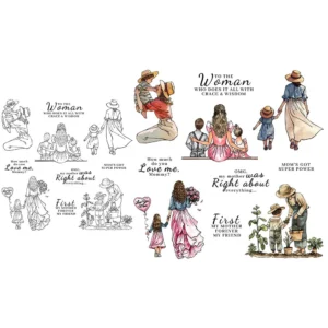 Mom And Kids Clear Stamps 07
