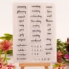 Month Week Day Stamp Set - main product photo | clear stamp