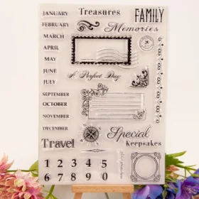 Monthly Calendar Stamp Set