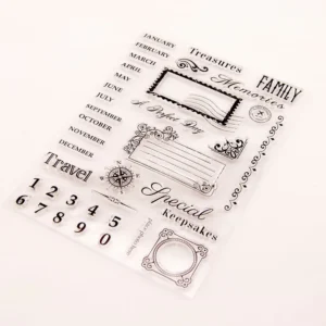 Monthly Calendar Stamp Set - lifestyle photo | clear stamp