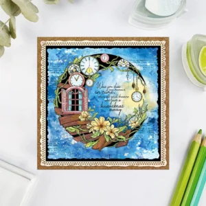Sumflying Moon House Flowers Night Clear Stamps Moon House And Flowers Clear Stamps 02
