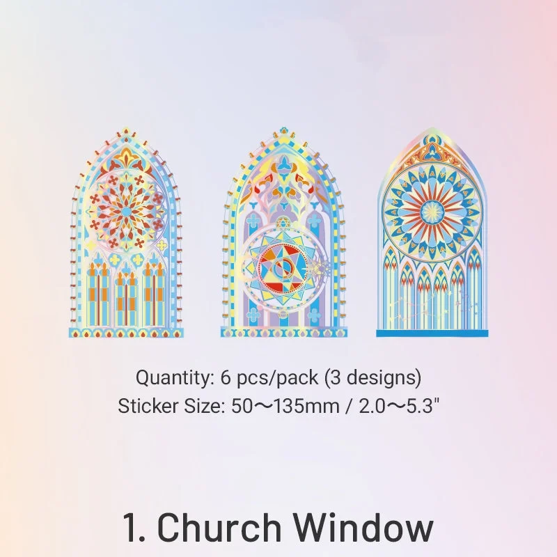 Sumflying Moonlight Crystal Window DIY Collage Card PET Stickers Sumflying Moonlight Crystal Window DIY Collage Card PET Stickers