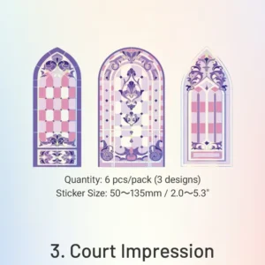 Moonlight Crystal Window DIY Collage Card PET Stickers Sumflying Moonlight Crystal Window DIY Collage Card PET Stickers