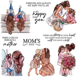 Mother And Daughter Clear Stamps 00