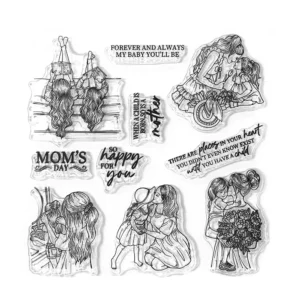 Mother And Daughter Clear Stamps 02