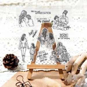 Sumflying Mothers Day Theme Bouquet Love Clear Stamps Mothers Day Theme Clear Stamps 02