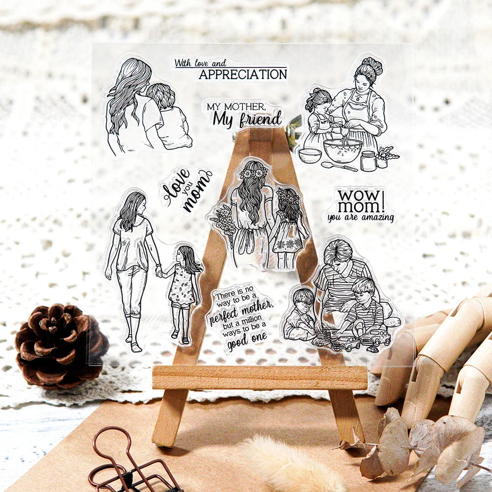Mothers Day Theme Clear Stamps 02 Mothers Day Theme Clear Stamps 02