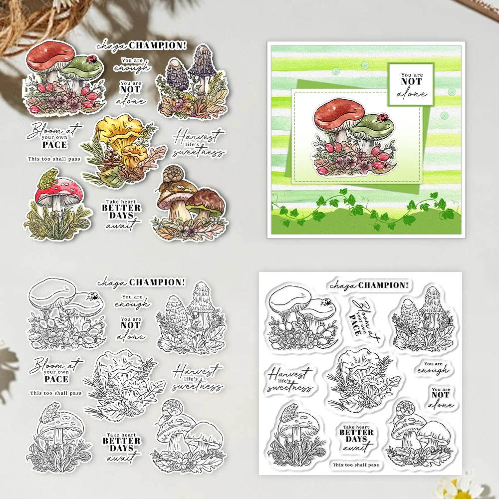 Mushroom Combination Clear Stamps 01 Mushroom Combination Clear Stamps 01
