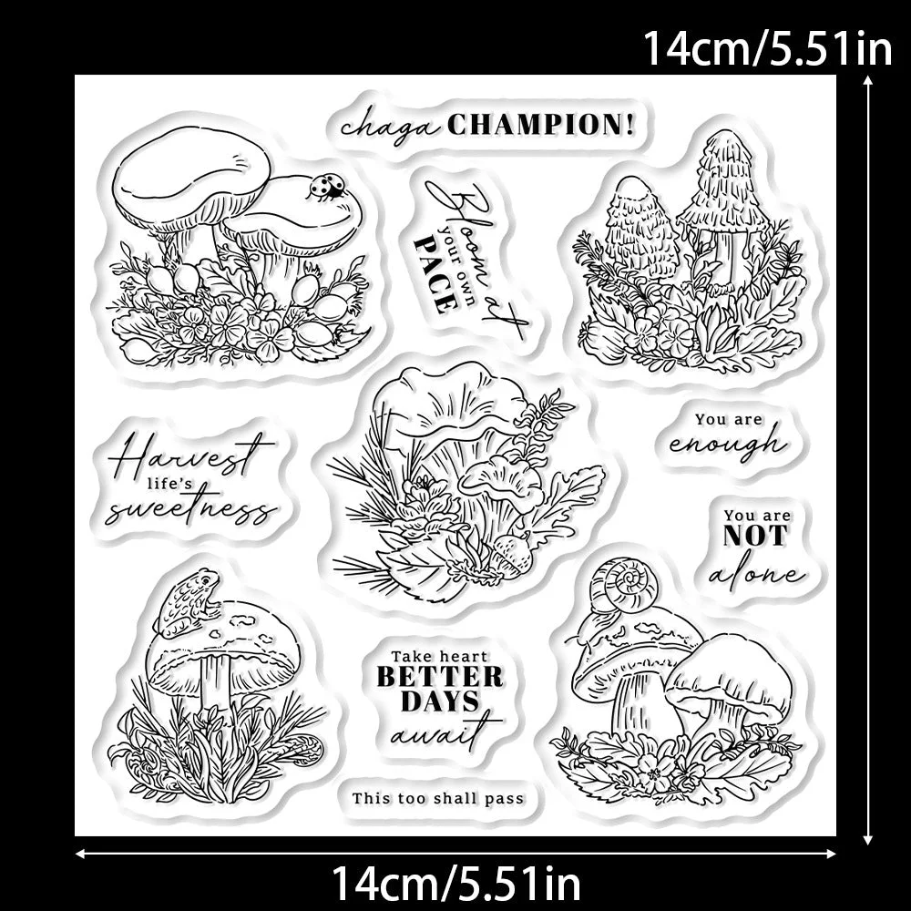 Mushroom Combination Clear Stamps 02 Mushroom Combination Clear Stamps 02