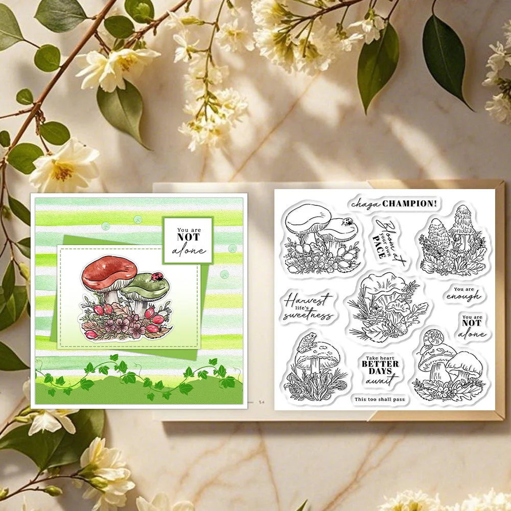Mushroom Combination Clear Stamps 04 Mushroom Combination Clear Stamps 04