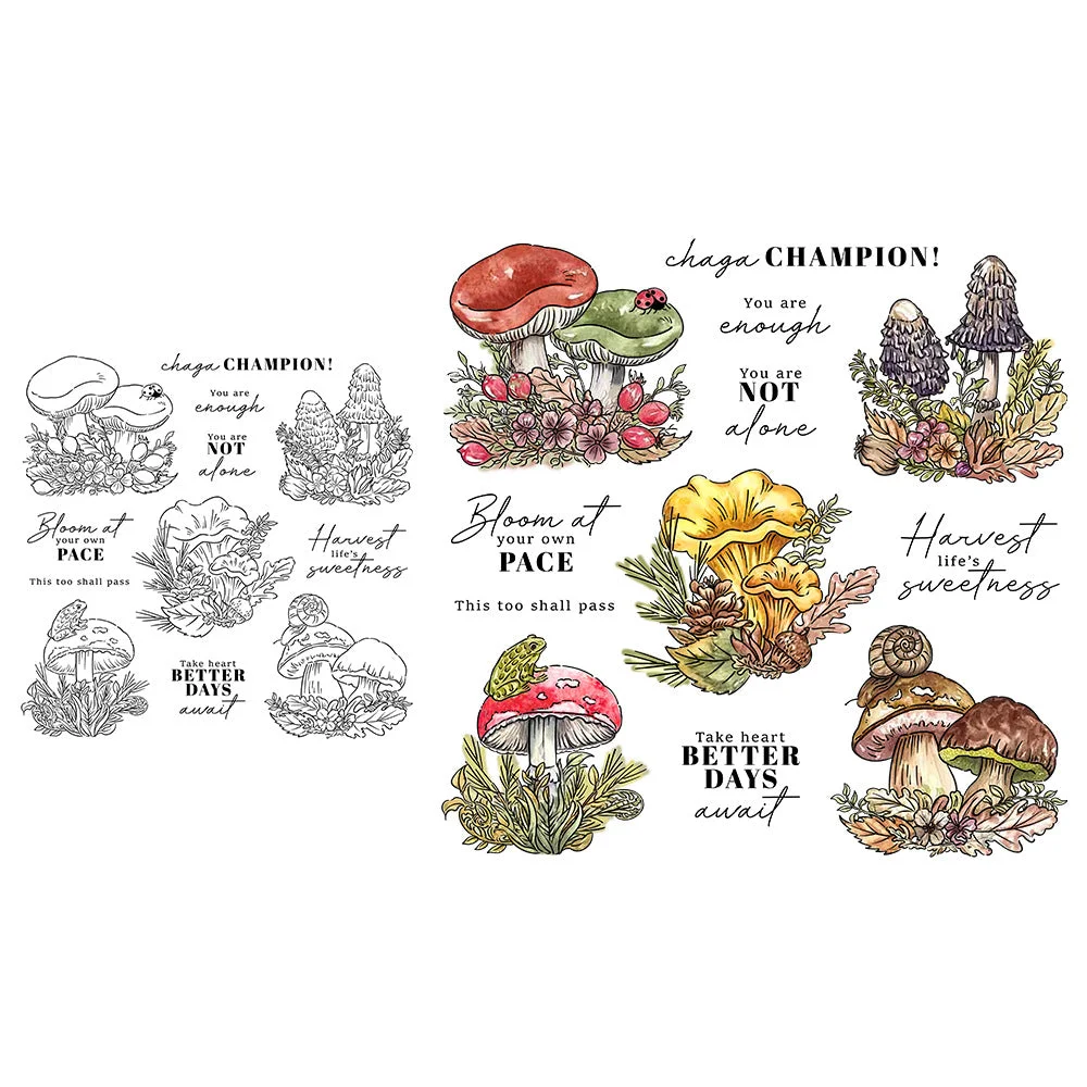 Mushroom Combination Clear Stamps 07 Mushroom Combination Clear Stamps 07