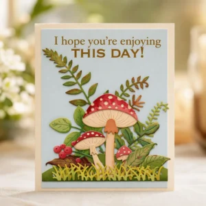 Mushroom Forest Card Realistic 02