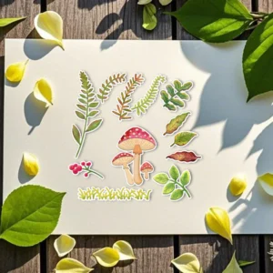 Mushrooms And Leaves Metal Cutting Dies 04