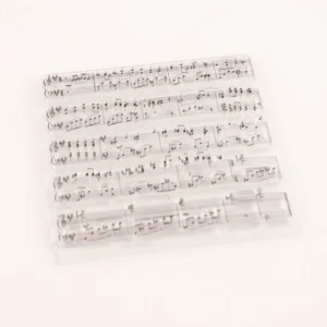 Musical Background Notes Stamp Set - lifestyle photo | clear stamp