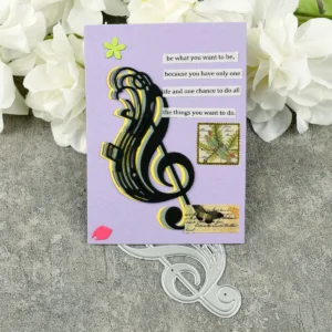 Musical Note Metal Die Cuts product packaging photo | word metal cutting dies