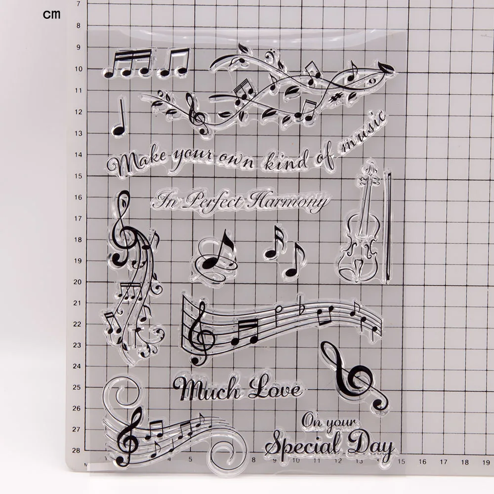 musical-note-stamp-set-2-2 Musical Note Stamp Set - detail view | clear stamp