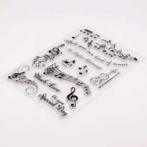 Musical Note Stamp Set Musical Note Stamp Set - lifestyle photo | clear stamp