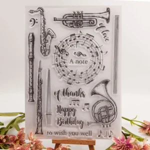 Musical Piper Instruments Clear Stamp Set - main product photo | clear stamp