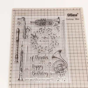 Musical Piper Instruments Clear Stamp Set - lifestyle photo | clear stamp