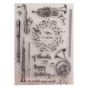 Musical Piper Instruments Clear Stamp Set - packaging photo | clear stamp
