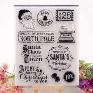 North Pole Holiday Stamp Set - main product photo | clear stamp