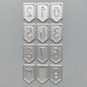 Numbers Banner main product photo | word metal cutting dies