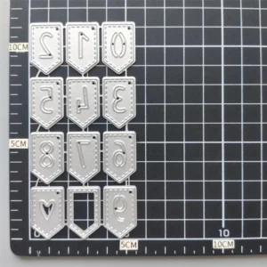 Numbers Banner product detail photo | word metal cutting dies