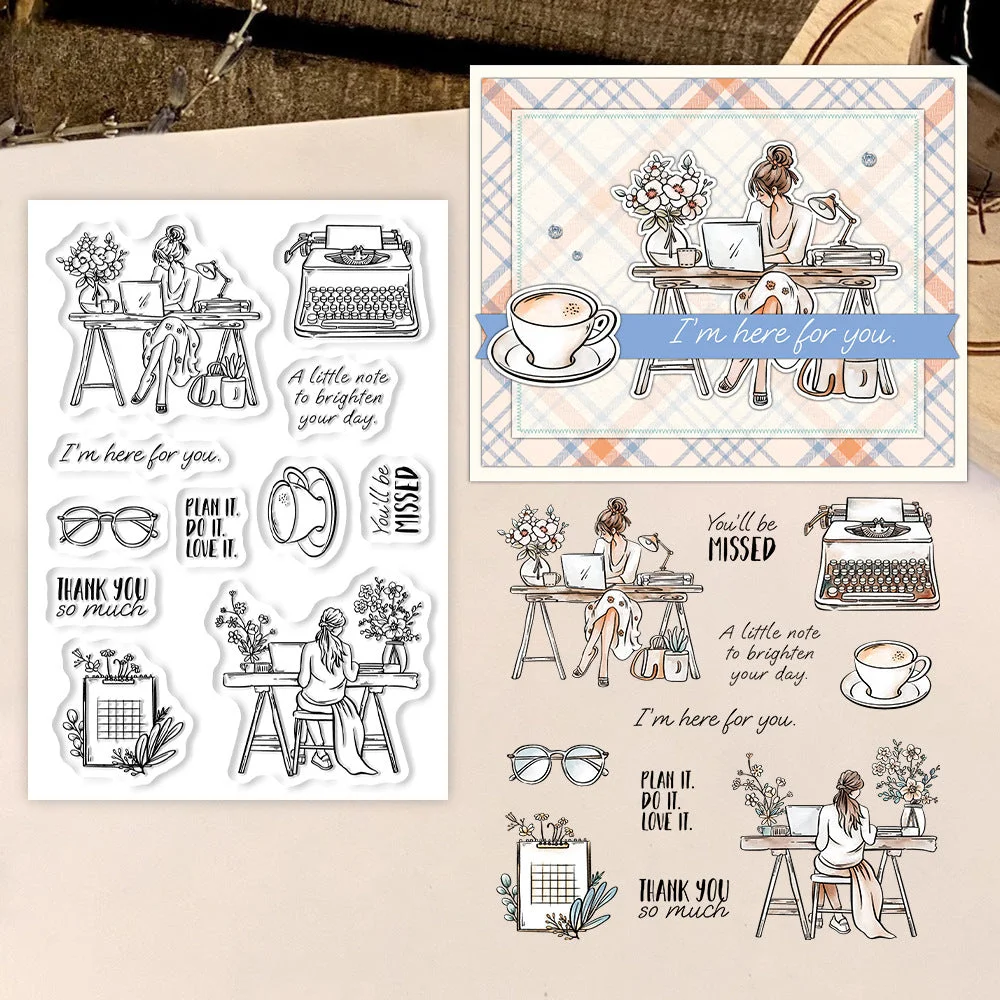 Office Girl Clear Stamps 01 Office Girl Clear Stamps 01