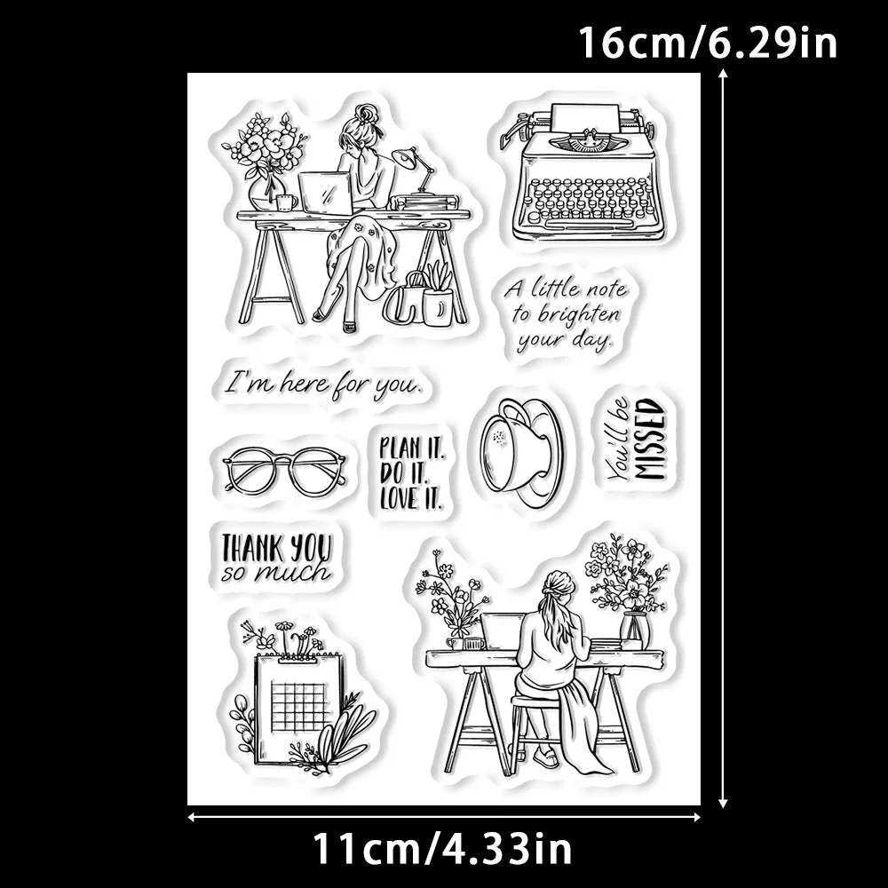Office Girl Clear Stamps 02 Office Girl Clear Stamps 02
