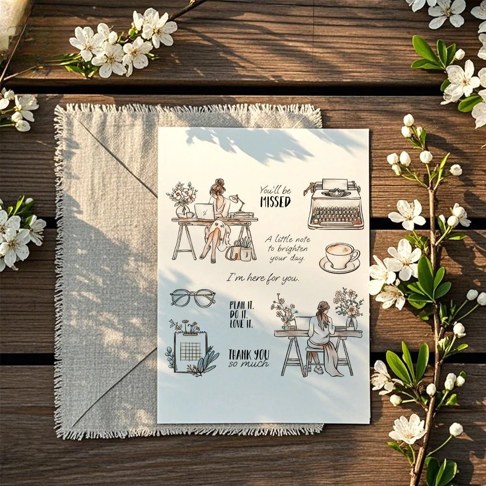Office Girl Clear Stamps 06 Office Girl Clear Stamps 06