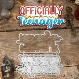 Sumflying Officially Teenager Words Metal Cutting Dies