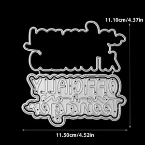 Officially Teenager Words Metal Cutting Dies 01