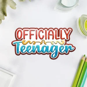 Officially Teenager Words Metal Cutting Dies 02