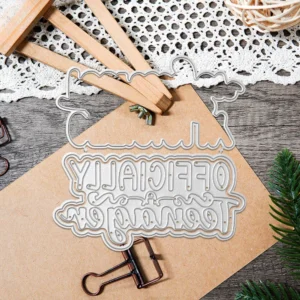 Officially Teenager Words Metal Cutting Dies 03