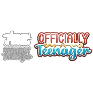 Officially Teenager Words Metal Cutting Dies 04