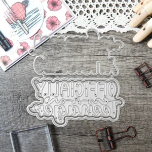 Officially Teenager Words Metal Cutting Dies 05
