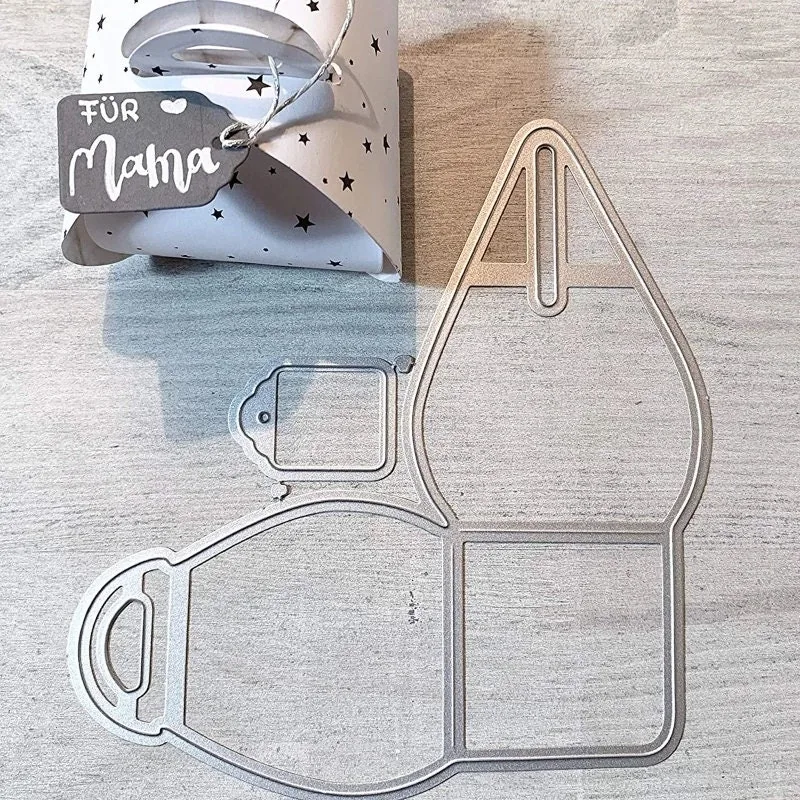Package Box Metal Die Cuts 4 Detail view – Sumflying Package Box Metal Die Cuts die-cut result on paper