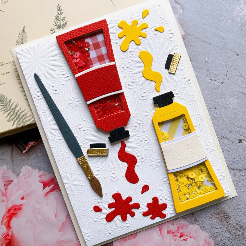 Painting Pigment Metal Cutting Dies 02 Painting Pigment Metal Cutting Dies 02