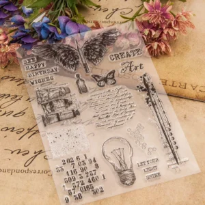Painting Studio Clear Stamp Set - lifestyle photo | clear stamp