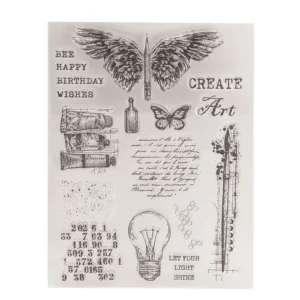 Painting Studio Clear Stamp Set - packaging photo | clear stamp