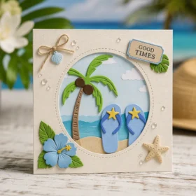 Sumflying Coconut Slippers Metal Cutting Dies