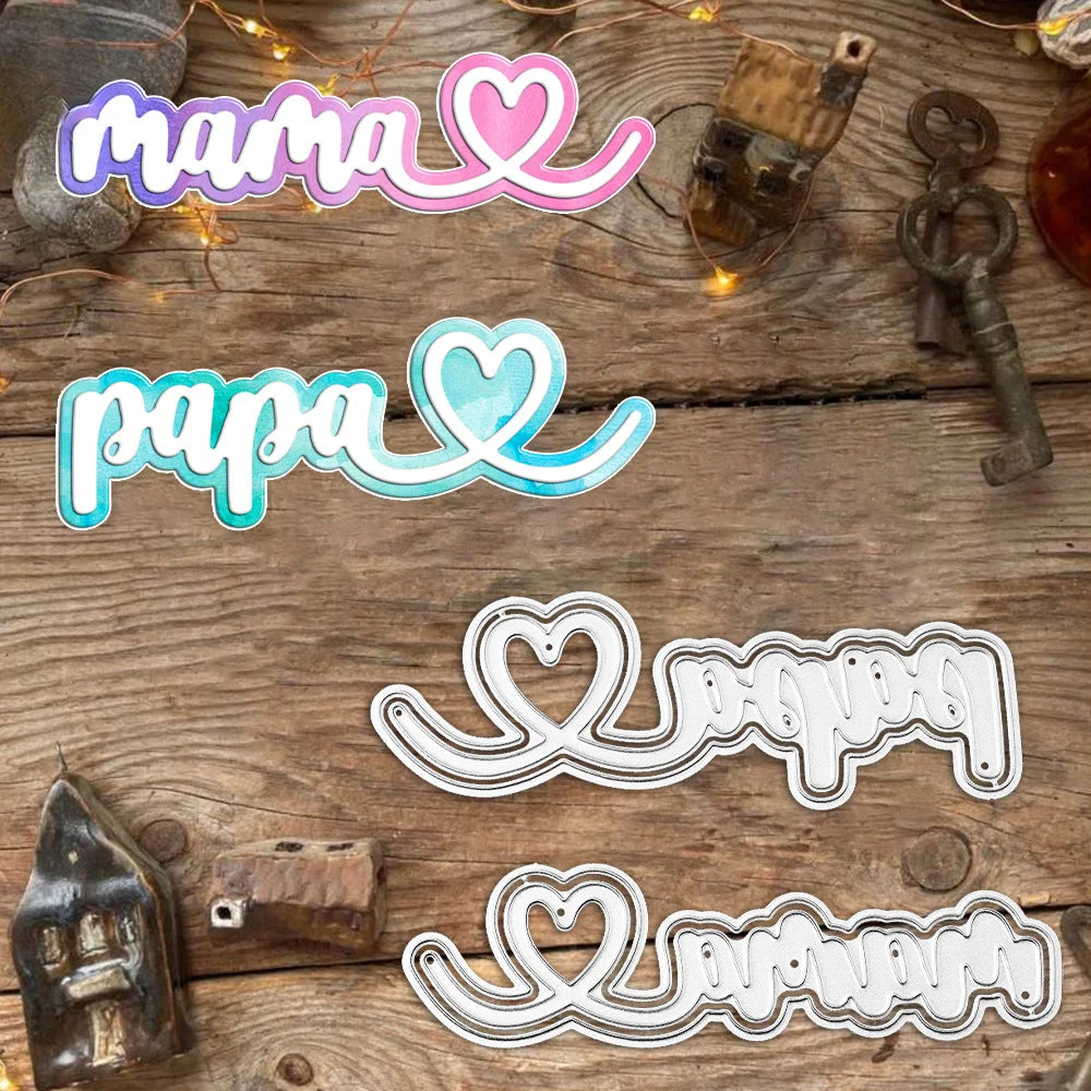 Papa Mama Letters Metal Cutting Dies 00 Papa Mama Letters Metal Cutting Dies 00