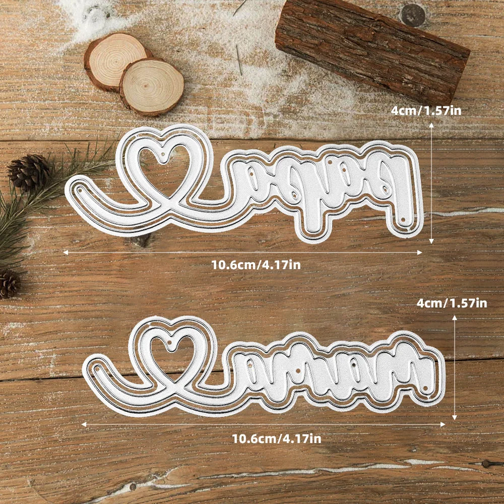 Papa Mama Letters Metal Cutting Dies 01 Papa Mama Letters Metal Cutting Dies 01