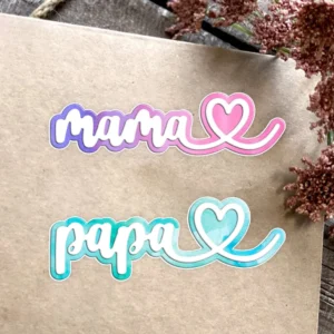 Sumflying Papa Mama Letters Metal Cutting Dies Papa Mama Letters Metal Cutting Dies 02