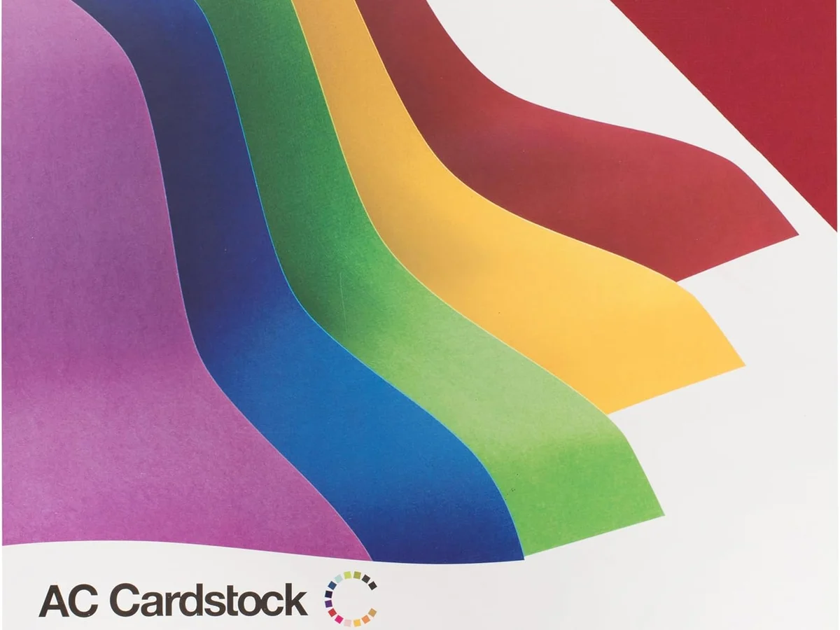 Smooth colored cardstock sheets prepared for die cutting