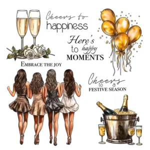 Party Girls Clear Stamps 00