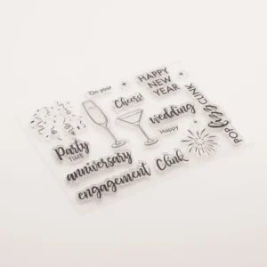 Party Time Stamp Set - lifestyle photo | clear stamp