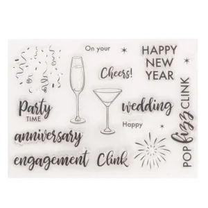 Party Time Stamp Set - packaging photo | clear stamp