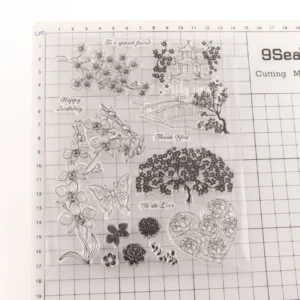 Pavilion Stamp Set - detail view | clear stamp