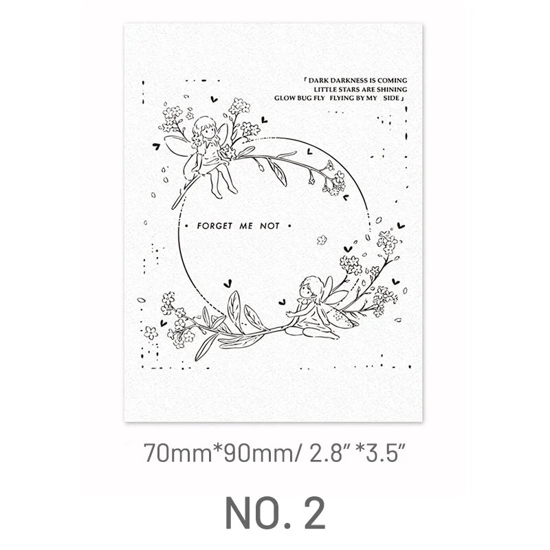 Cute Peach Fairy Wooden Rubber Stamp Cute Peach Fairy Wooden Rubber Stamp
